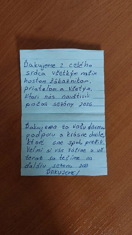 Poďakovanie zmrzlinára za sezónu 2026